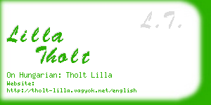 lilla tholt business card